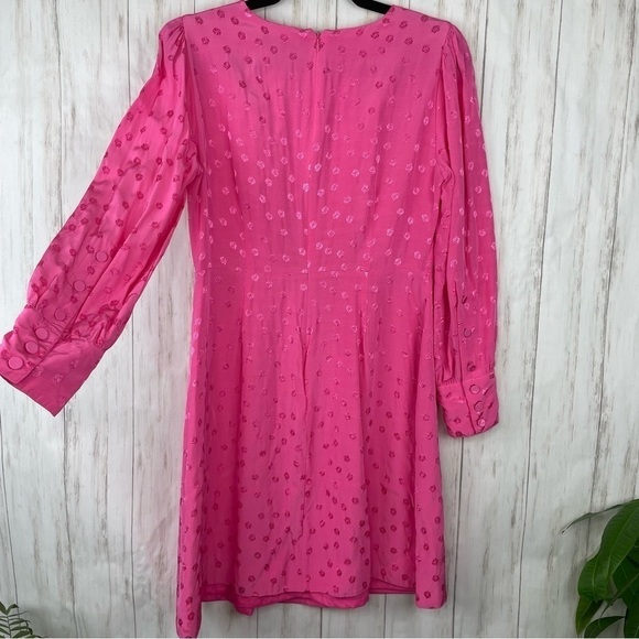 J. Crew Pink Shift Dress Jacquard Floral size 6 - Picture 9 of 11